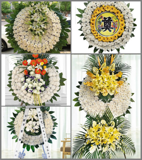 山东青岛黄岛区大村镇市美村花圈速递